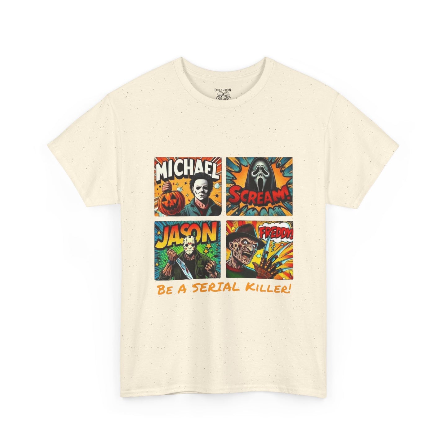 Halloween Graphic Tee, Unisex Horror Shirt, Serial Killer Design, Horror Movie Gift, Spooky Apparel, Fall Festival Wear