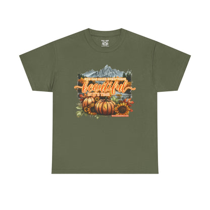 'Fall is Beautiful' Graphic T-Shirt, Autumn Apparel, Faith Based