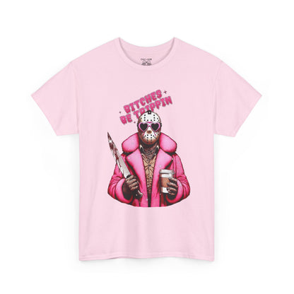 Retro Horror Graphic Tee, Unisex Cotton T-Shirt, Fun and Quirky Outfit, Halloween Costume Idea, Casual Wear for Horror Fans