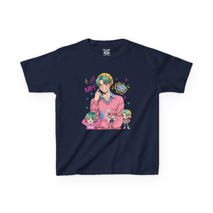 Kids Graphic Tee with Baby Saja, Baby Shirt, Cartoon T-Shirt, Anime Kids Tee, Gift for Children, Fun Everyday Wear