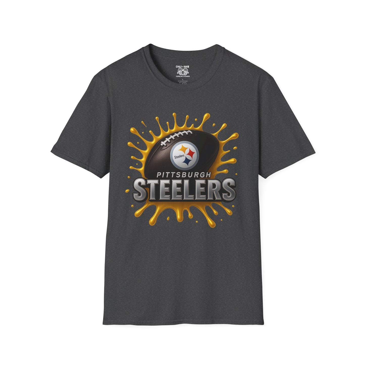 Pittsburgh Steelers Unisex Softstyle T-Shirt, NFL Tee, Game Day Apparel, Sports Fan Shirt, Football Gift, Casual Wear