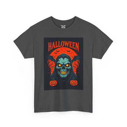 Halloween Graphic Tee, Spooky Unisex Heavy Cotton Shirt, Halloween Costume, Fall Festivities Wear, Trick or Treat Apparel