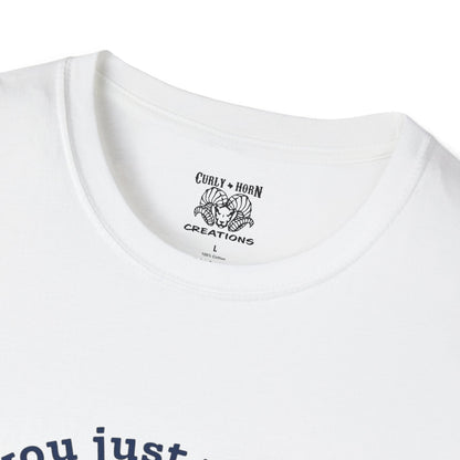 Funny Western Frog Unisex Softstyle T-Shirt with Quirky Quote