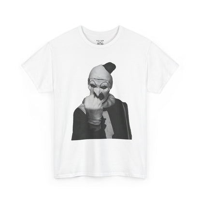 Art the Clown Terrifier Tee, Unisex Cotton T-Shirt for Humor Lovers, Casual Wear, Street Style, Gift for Fun-Loving Friends