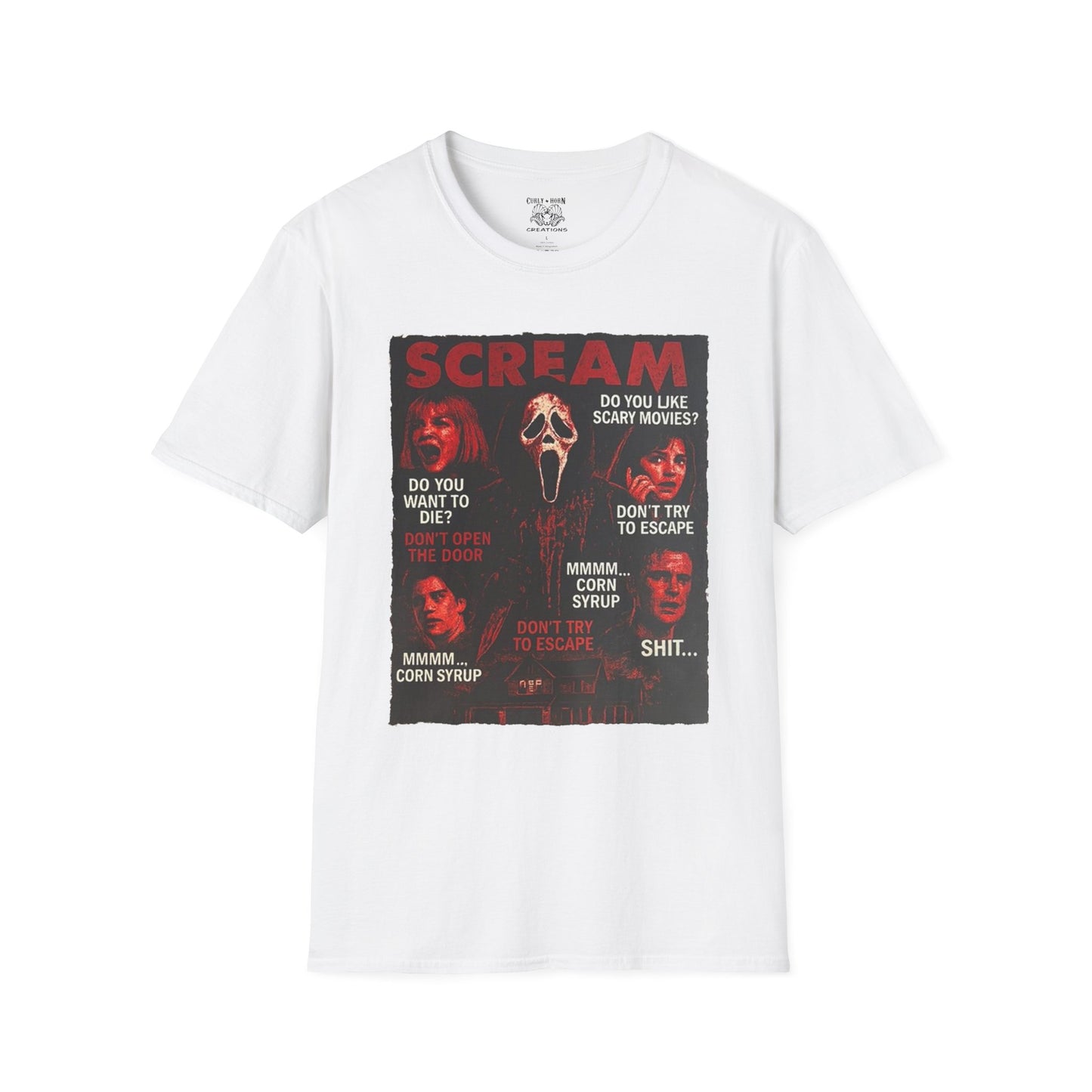 Scream Movie T-Shirt, Horror Tees for Movie Lovers, Unisex Graphic Tee, Halloween Costumes, Scary Movie Gifts