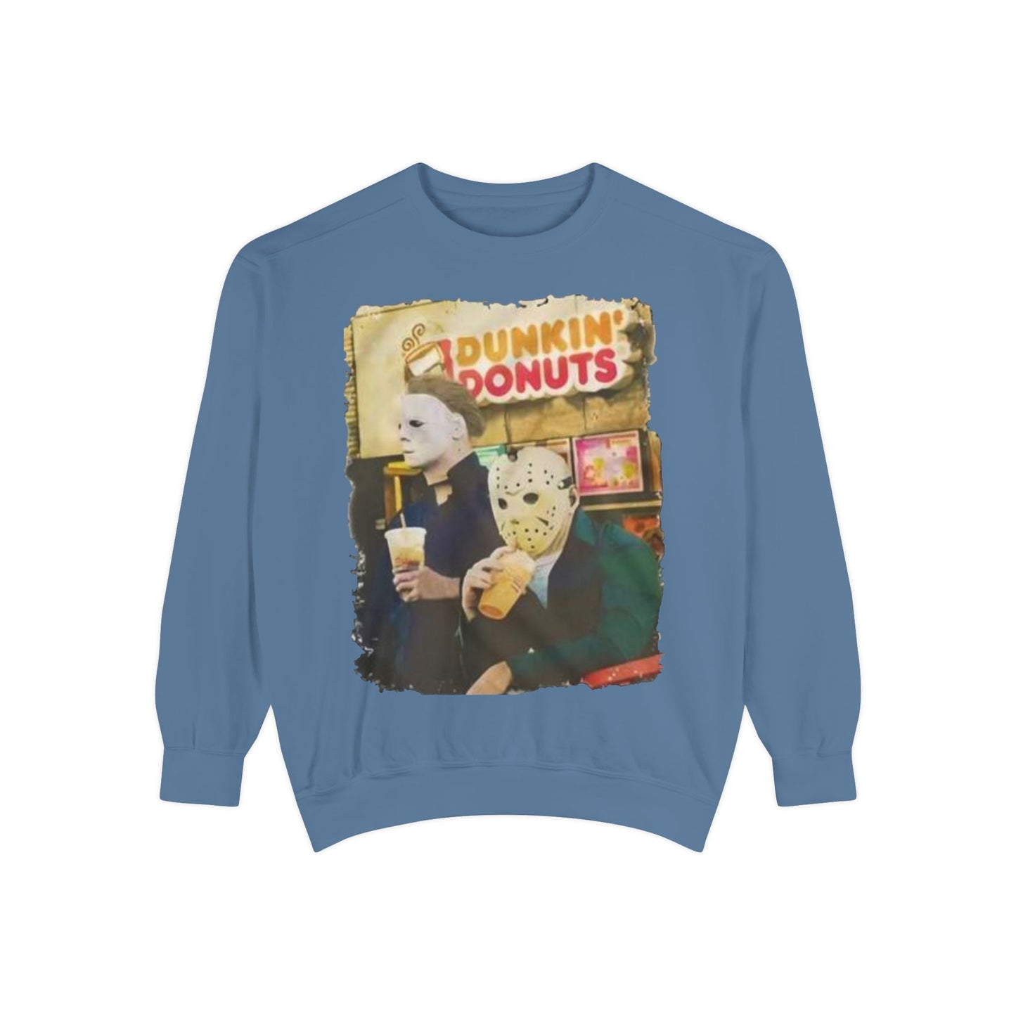 Funny Sweatshirt with Horror Movie Theme, Unisex Garment-Dyed Top, Perfect for Halloween, Gift for Movie Lovers, Cozy Casual Wear, [...]