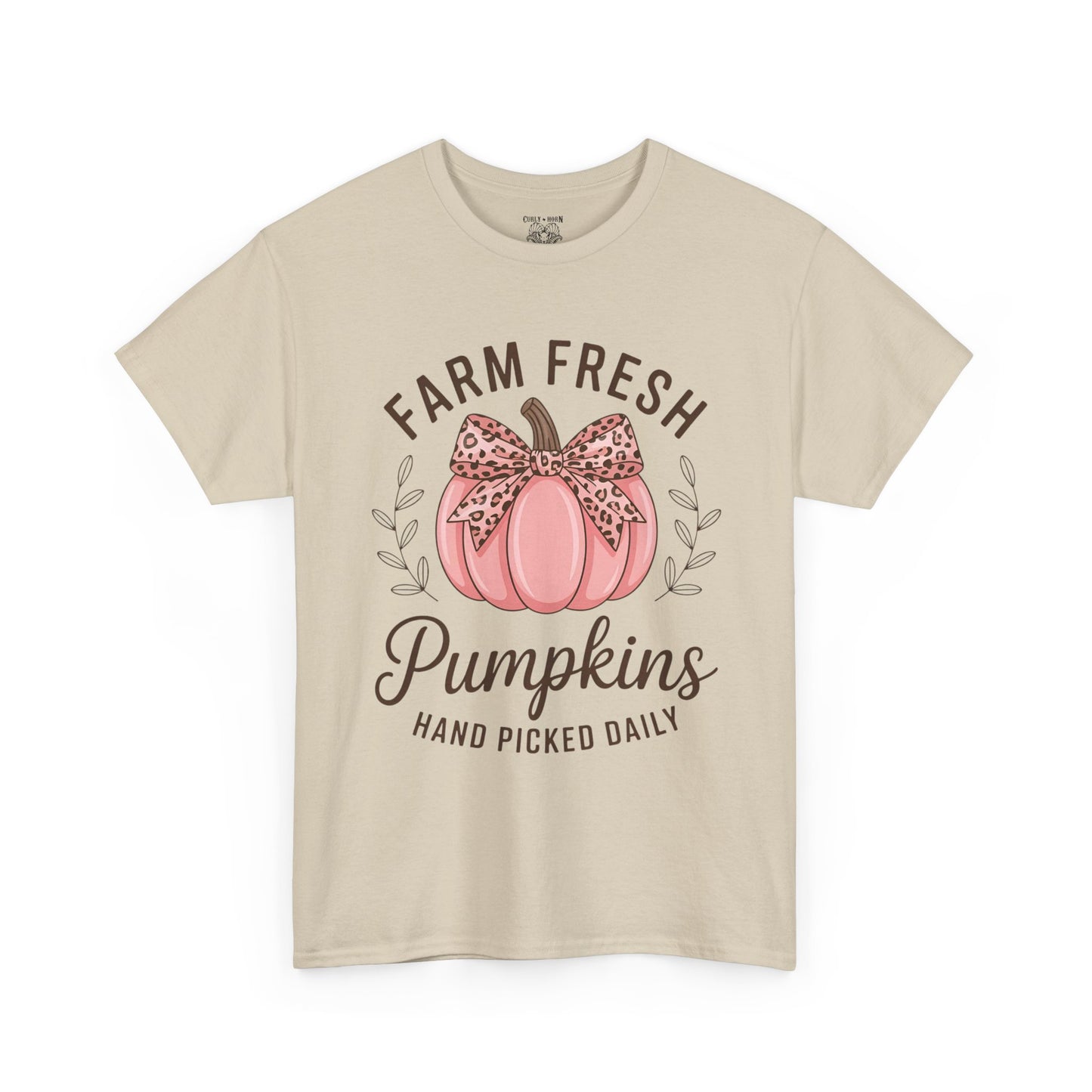 Farm Fresh Pumpkins Unisex T-Shirt, Fall Apparel, Pumpkin Spice Shirt, Autumn Tee, Halloween Gift, Cozy Fall Clothing
