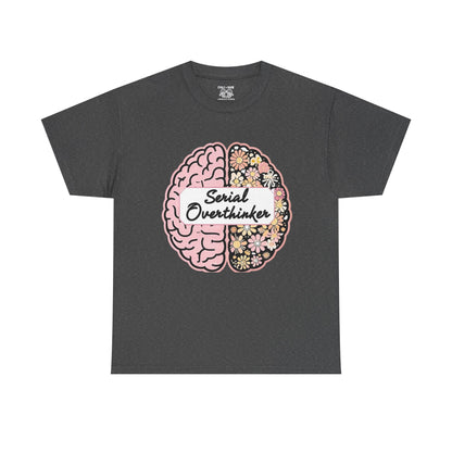 Overthinker Brainy Tee, Gift for Overthinkers, Casual Wear, Unisex Cotton Top, Quirky T-Shirt, Unique Gift Idea