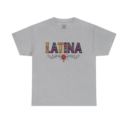 Latina Pride Tee | Unisex Heavy Cotton T-Shirt for Everyday Wear, Hispanic Heritage Month, Gifts