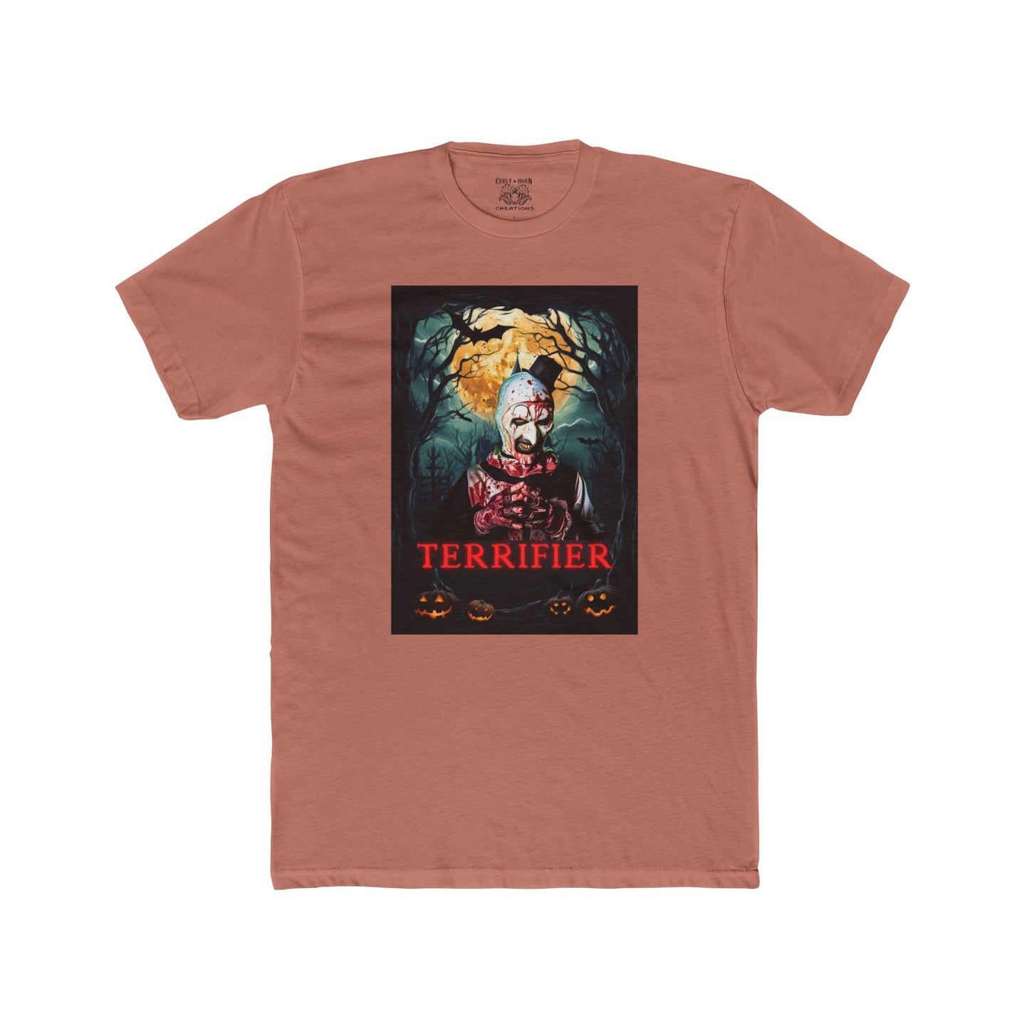 Terrifier Unisex Cotton Crew Tee, Horror Movie T-Shirt, Halloween Apparel, Graphic Tee for Fans, Spooky Gift Idea
