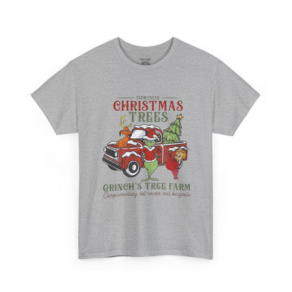 Christmas Tree Farm T-Shirt — Grinch’s Tree Farm Vintage Truck Holiday Tee