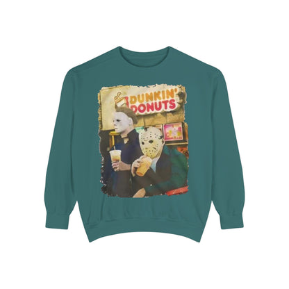 Funny Sweatshirt with Horror Movie Theme, Unisex Garment-Dyed Top, Perfect for Halloween, Gift for Movie Lovers, Cozy Casual Wear, [...]