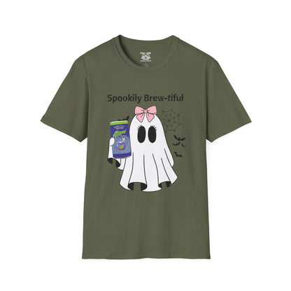 Spookily Brew-tiful Ghost T-Shirt