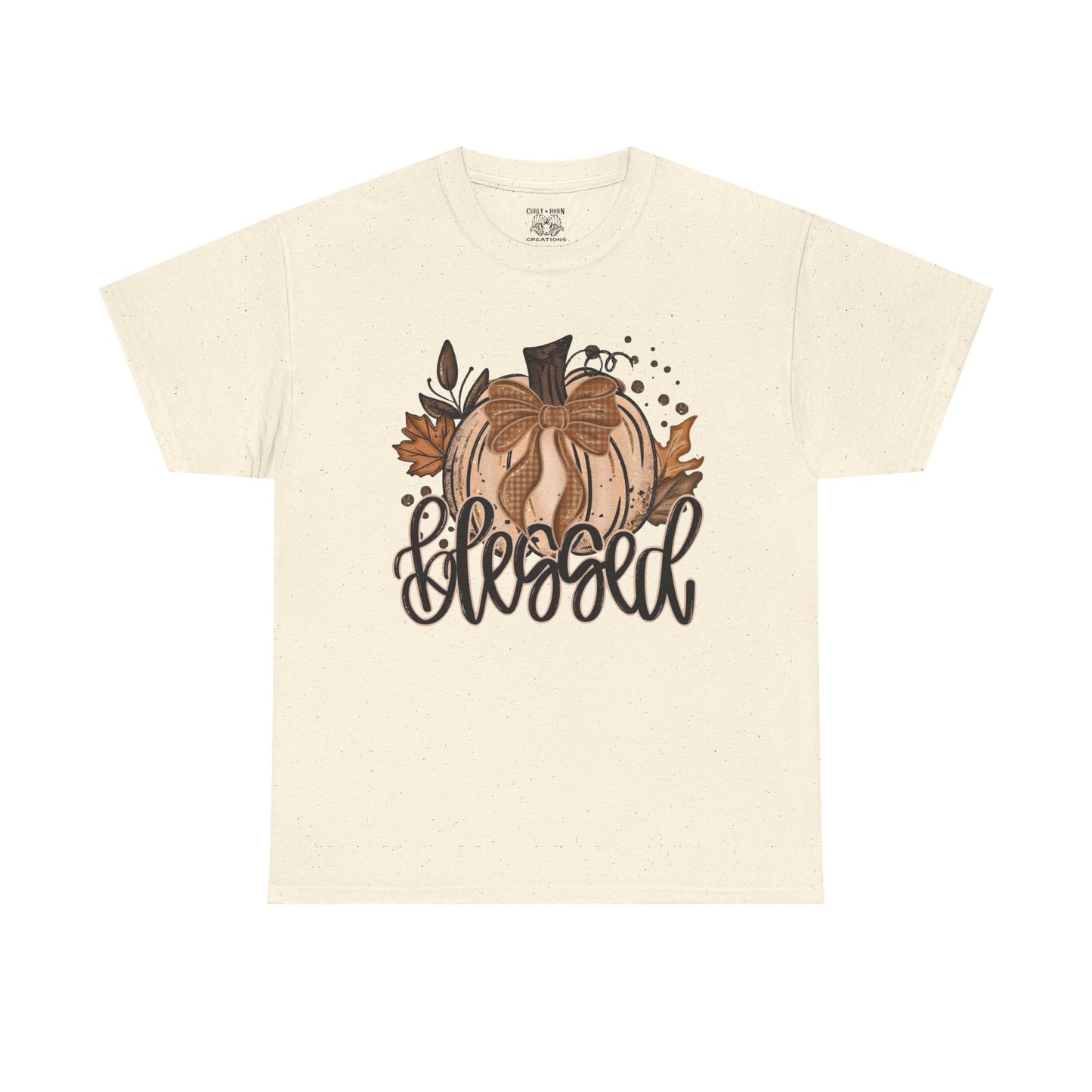 Blessed Pumpkin Tee - Fall Apparel, Thanksgiving Shirt, Autumn Outfit, Gift for Her, Cute Layering Tee