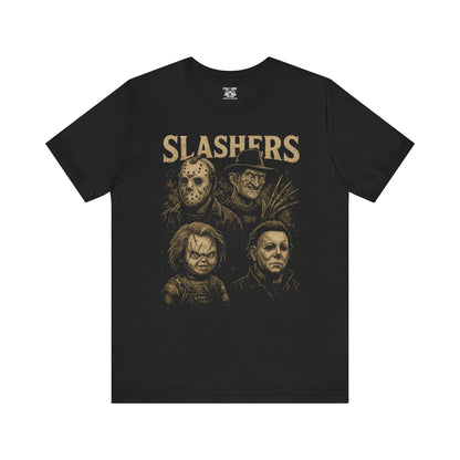 Horror Movie Graphic Tee, Unisex Short Sleeve Shirt, Halloween Costume Shirt, Slashers Theme Apparel, Horror Fan Gift