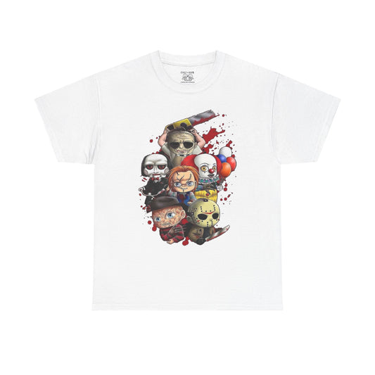 Horror Movie Character Tee, Cute and Creepy Design