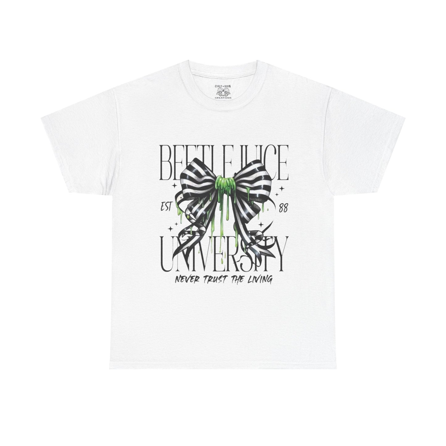 Beetlejuice University Tee, Fun Graphic