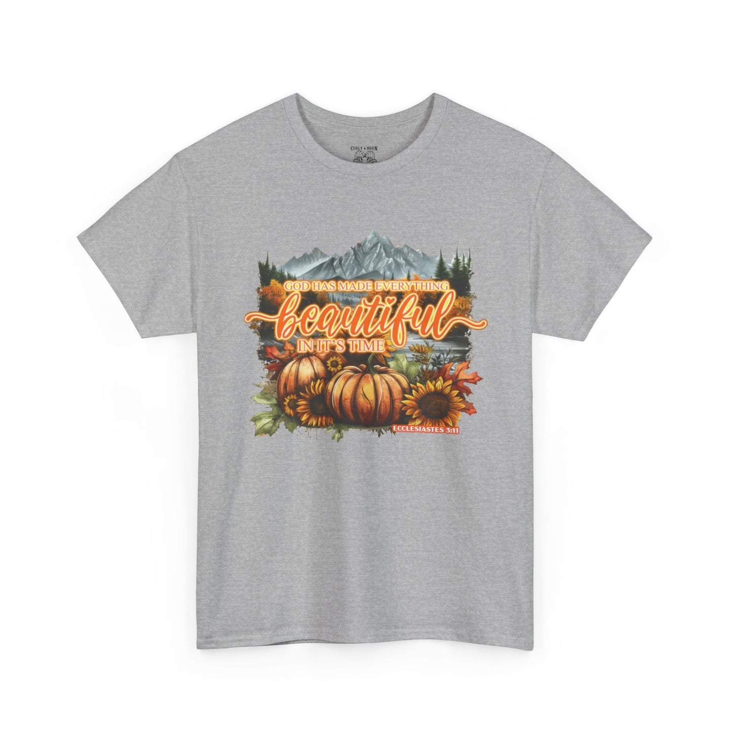 'Fall is Beautiful' Graphic T-Shirt, Autumn Apparel, Faith Based
