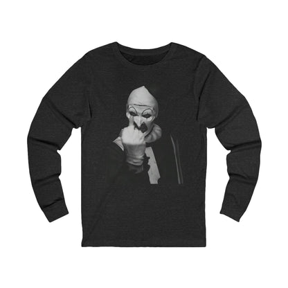 Art the Clown Graphic Long Sleeve Tee | Unisex Jersey Shirt, Halloween Costume, Quirky Gift, Casual Wear, Clown Lovers Tee
