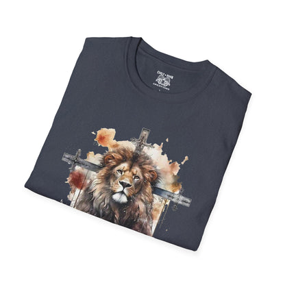 Faith-Inspired Lion Graphic Tee for Men and Women, Christian Apparel, Inspirational Fashion, Gift for Believers, Church Events
