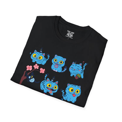 Derpy Cat Graphic T-Shirt, Softstyle Tee, Unisex Shirt for Cat Lovers, Gift for Pet Owners, Fun Casual Wear