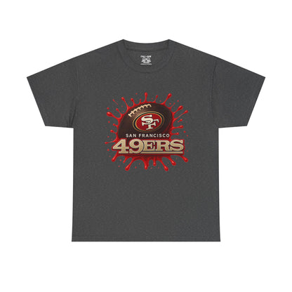 San Francisco 49ers Heavy Cotton Tee, Casual Sportswear, Game Day Outfit, Fan Apparel, Unique Gift for Sports Lovers