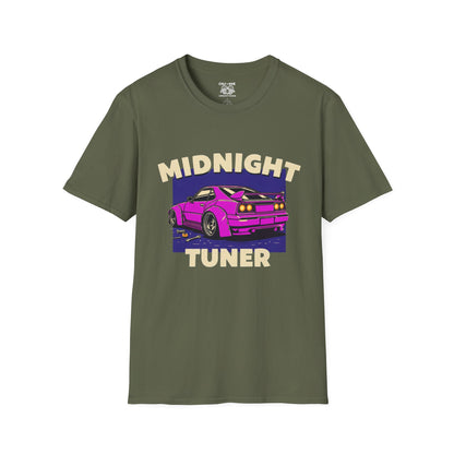 Midnight Tuner Unisex T-Shirt, Car Enthusiast Gift, Casual Tee for Auto Lovers, Birthday Gift, Graphic Tee
