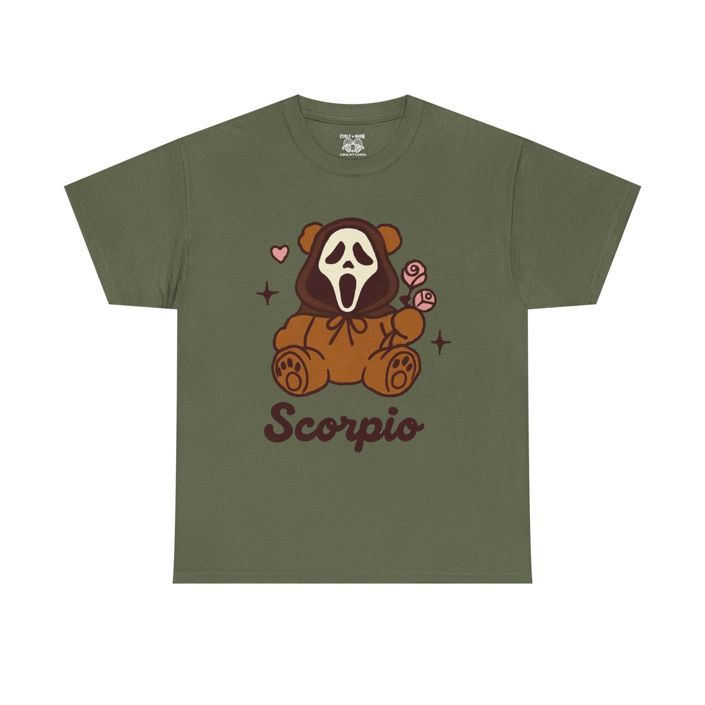 Scorpio Ghost Bear T-Shirt | Unisex Heavy Cotton Tee, Cute Gift for Scorpio, Halloween Shirt, Casual Wear, Graphic Tee, Unique [...]