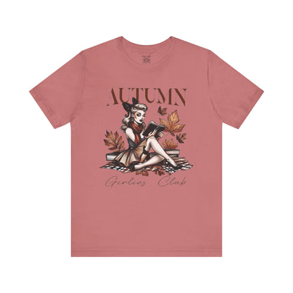 Autumn Girls Club Tee, Cozy Fall Fashion, Graphic T-Shirt