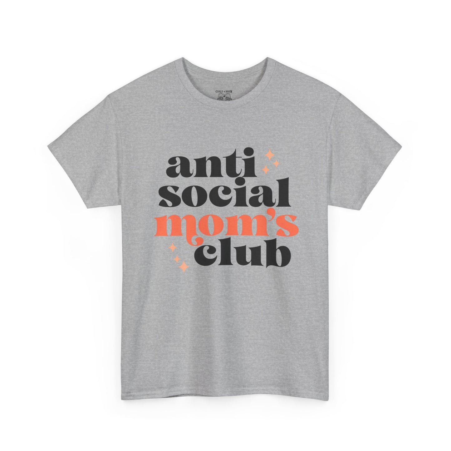 Anti-Social Moms Club Tee - Trendy Unisex Heavy Cotton Shirt for Moms, Perfect Gift for Mother's Day, Casual Wear, Funny Mom Shirt, [...]