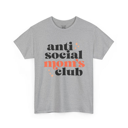 Anti-Social Moms Club Tee - Trendy Unisex Heavy Cotton Shirt for Moms, Perfect Gift for Mother's Day, Casual Wear, Funny Mom Shirt, [...]