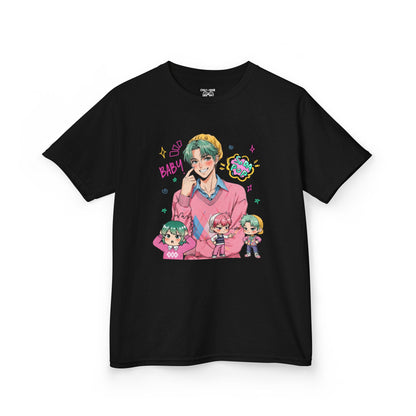Kids Graphic Tee with Baby Saja, Baby Shirt, Cartoon T-Shirt, Anime Kids Tee, Gift for Children, Fun Everyday Wear