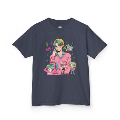 Kids Graphic Tee with Baby Saja, Baby Shirt, Cartoon T-Shirt, Anime Kids Tee, Gift for Children, Fun Everyday Wear