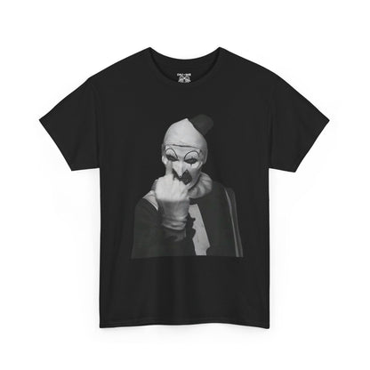 Art the Clown Terrifier Tee, Unisex Cotton T-Shirt for Humor Lovers, Casual Wear, Street Style, Gift for Fun-Loving Friends