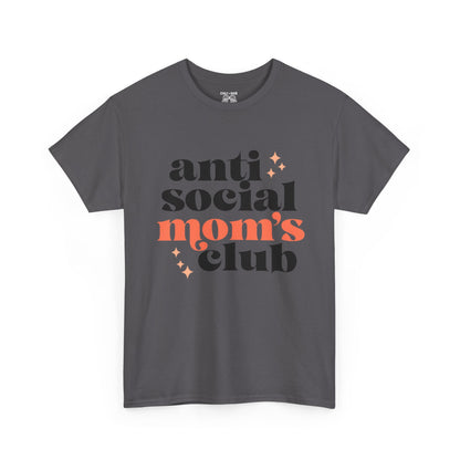Anti-Social Moms Club Tee - Trendy Unisex Heavy Cotton Shirt for Moms, Perfect Gift for Mother's Day, Casual Wear, Funny Mom Shirt, [...]