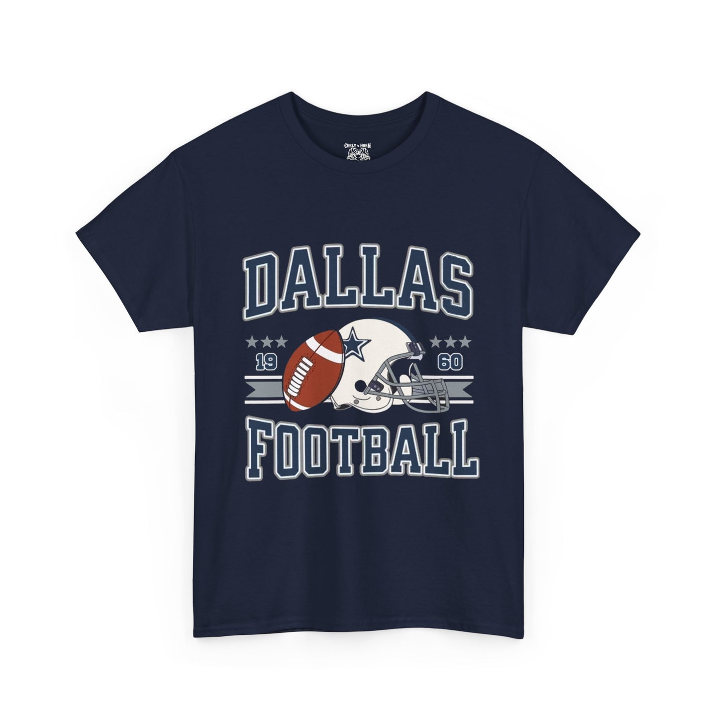 Dallas Football Fan Unisex Heavy Cotton Tee, Sports Shirt, Game Day Outfit, Gift for Fans, Football Season Apparel