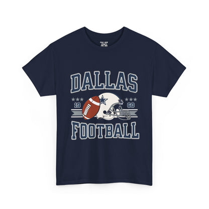 Dallas Football Fan Unisex Heavy Cotton Tee, Sports Shirt, Game Day Outfit, Gift for Fans, Football Season Apparel