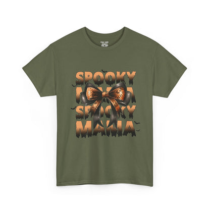 Spooky Season Unisex Heavy Cotton Tee, Halloween Shirt, Ghost Graphic Tee, Fall Fashion, Haunted House Tee
