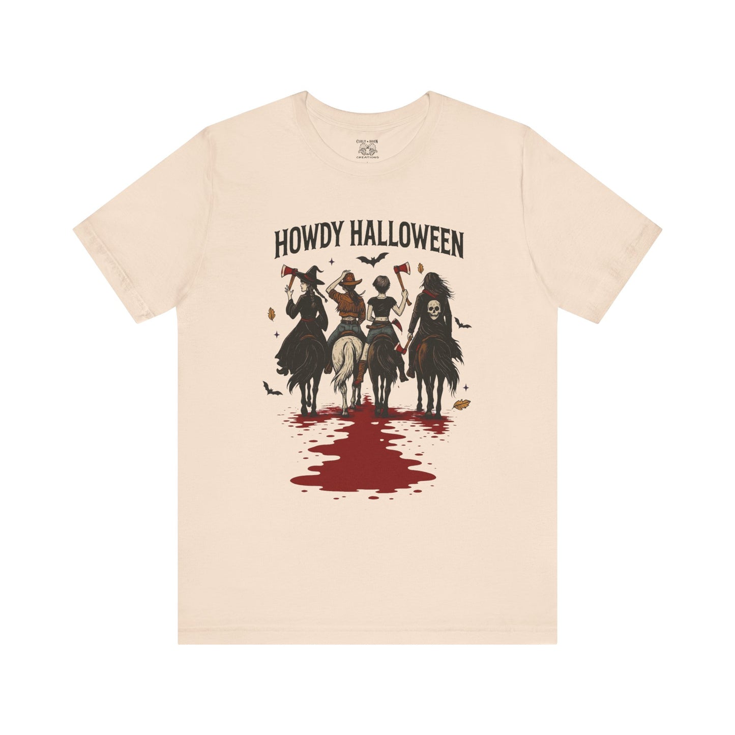 Howdy Halloween Unisex Tee, Spooky Graphic T-Shirt, Fall Festival Shirt, Halloween Costume Top, Casual Fall Wear
