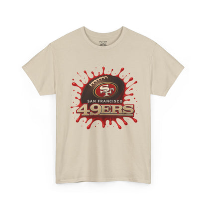 San Francisco 49ers Heavy Cotton Tee, Casual Sportswear, Game Day Outfit, Fan Apparel, Unique Gift for Sports Lovers