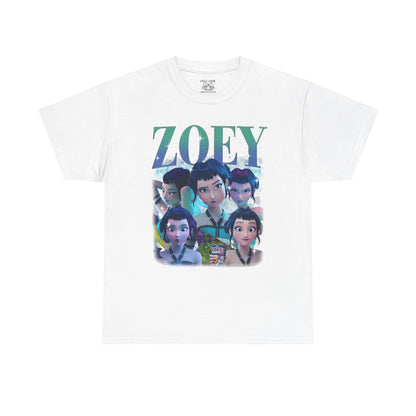 Huntrix Zoey Unisex Heavy Cotton Tee with Graphic- Trendy Casual Wear, Comfortable Everyday Tee, Graphic T-Shirt, Unique Style
