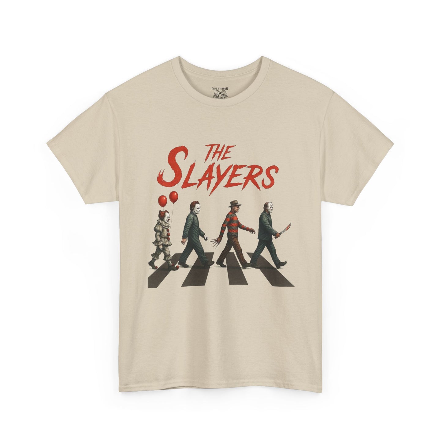The Slayers Unisex Heavy Cotton Tee - Retro Band Style, Perfect for Music Lovers, Gifts, Concerts, and Casual Wear