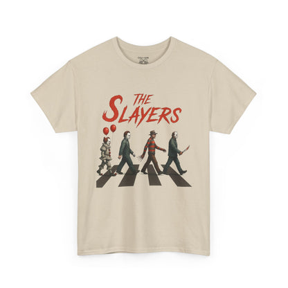 The Slayers Unisex Heavy Cotton Tee - Retro Band Style, Perfect for Music Lovers, Gifts, Concerts, and Casual Wear