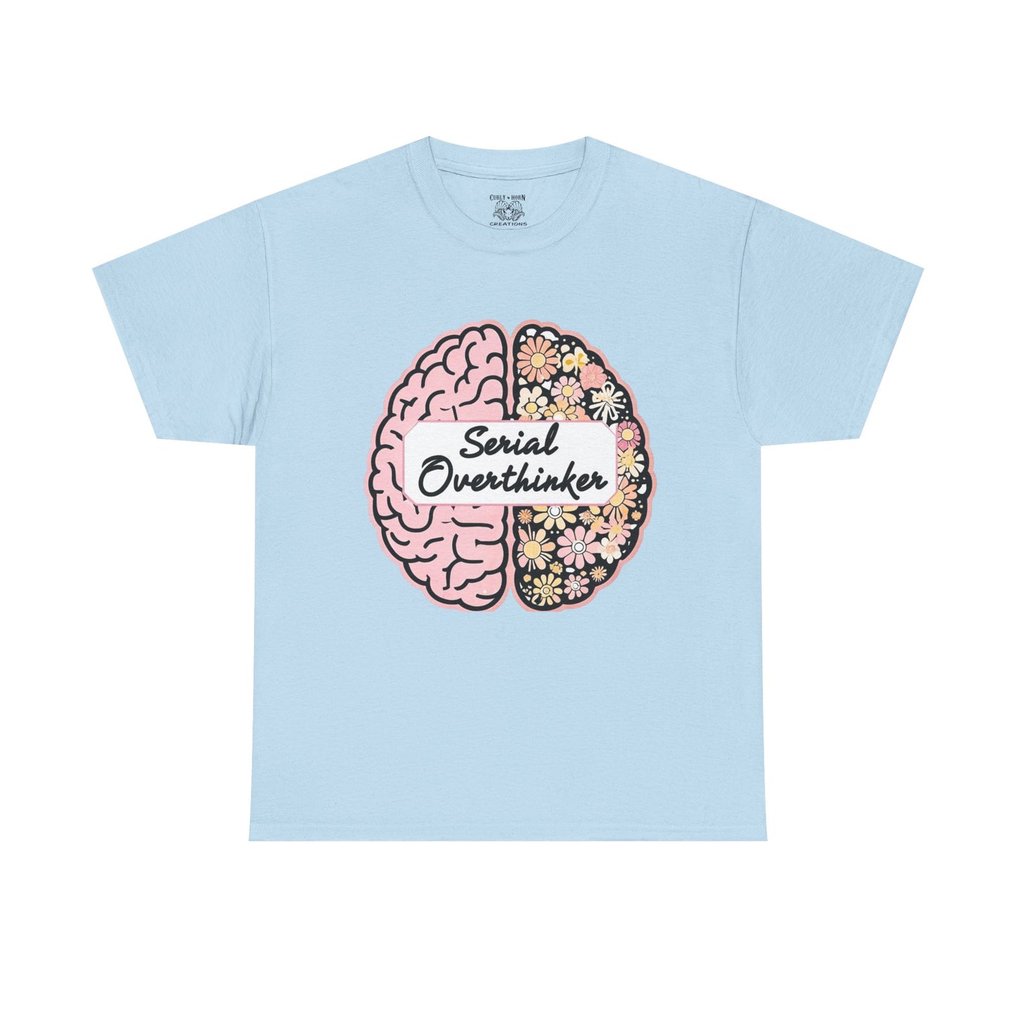 Overthinker Brainy Tee, Gift for Overthinkers, Casual Wear, Unisex Cotton Top, Quirky T-Shirt, Unique Gift Idea