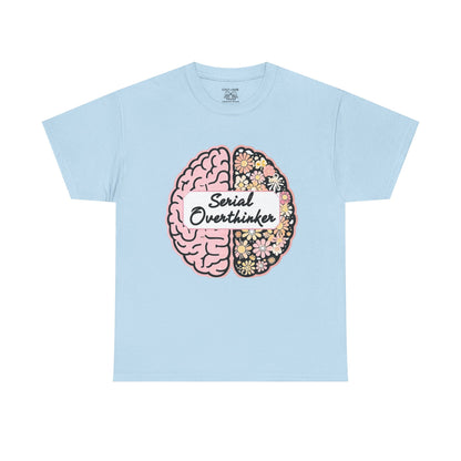 Overthinker Brainy Tee, Gift for Overthinkers, Casual Wear, Unisex Cotton Top, Quirky T-Shirt, Unique Gift Idea