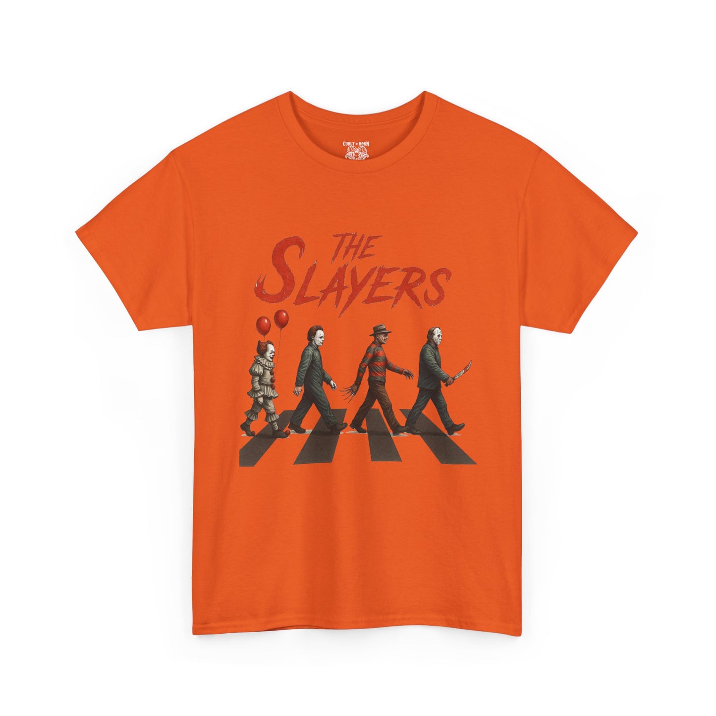 The Slayers Unisex Heavy Cotton Tee - Retro Band Style, Perfect for Music Lovers, Gifts, Concerts, and Casual Wear