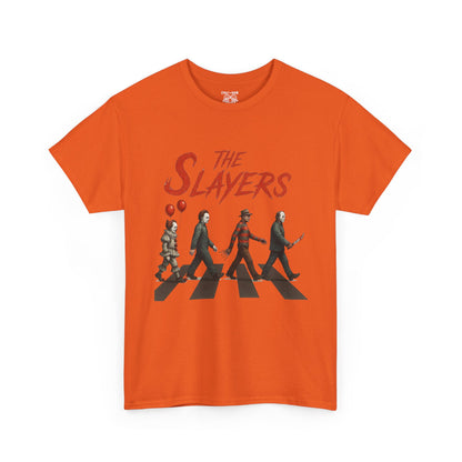 The Slayers Unisex Heavy Cotton Tee - Retro Band Style, Perfect for Music Lovers, Gifts, Concerts, and Casual Wear