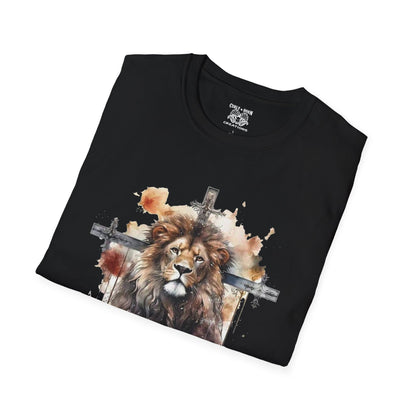 Faith-Inspired Lion Graphic Tee for Men and Women, Christian Apparel, Inspirational Fashion, Gift for Believers, Church Events