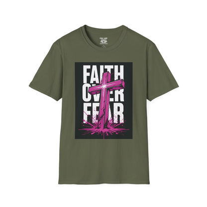 Faith Over Fear Inspirational T-Shirt, Unisex Tee, Spiritual Gift, Christian Apparel, Motivational Graphic Shirt