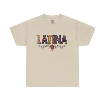 Latina Pride Tee | Unisex Heavy Cotton T-Shirt for Everyday Wear, Hispanic Heritage Month, Gifts